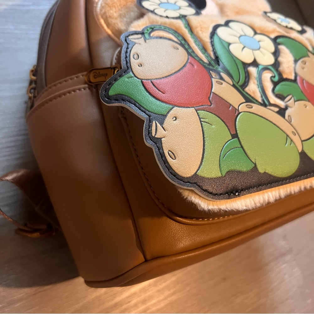 Kids Cartoon Chipmunk Backpack - Brown and Multicolor - Picture 4 of 5